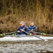 2 Mixed Ability Rowers out on the water